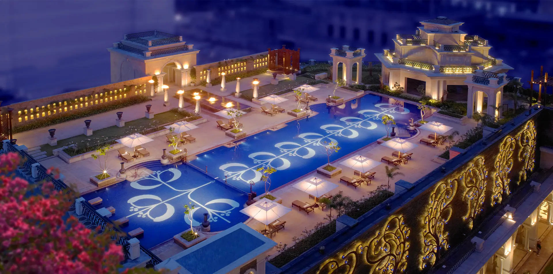 The Leela Palace Chennai overlooking the Bay of Bengal